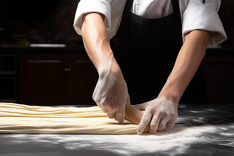 拉面师傅揉面团手部特写实拍,高清,摄影图,摄影图片,图片大全,摄影图免费下载